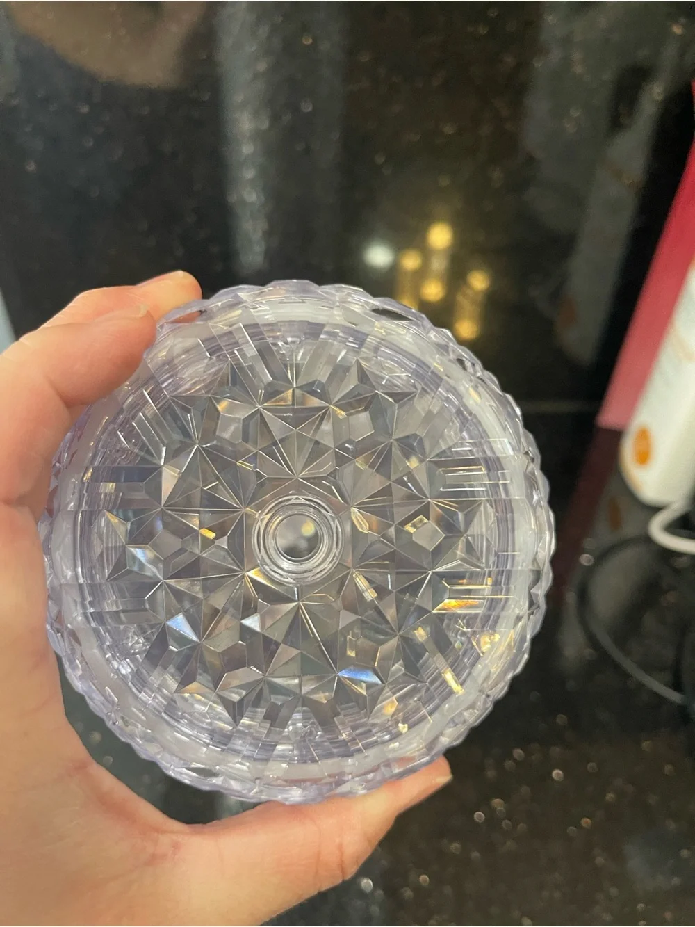 Starbucks Iridescent Faceted Tumbler - Clear with Rainbow Hues